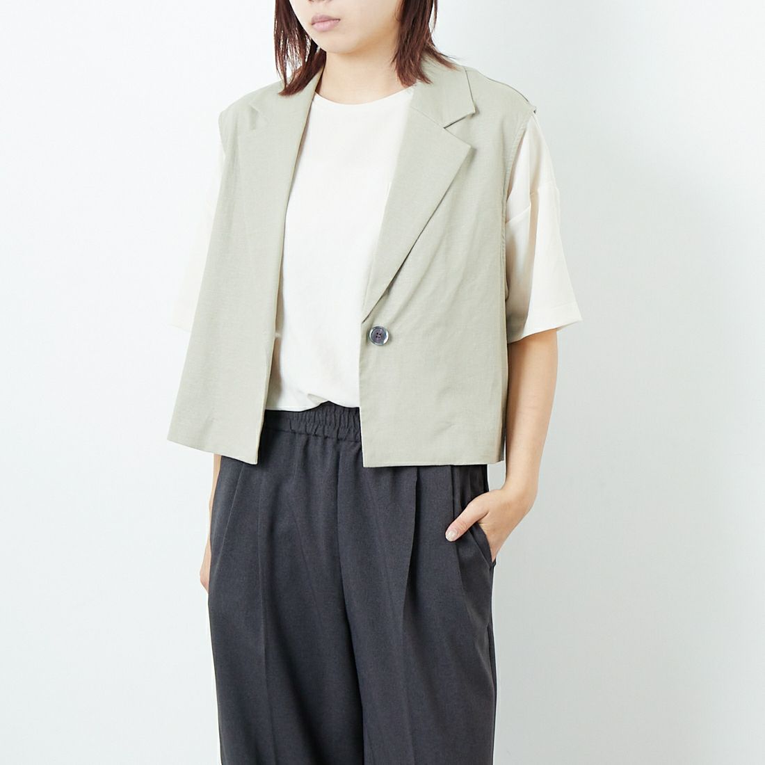 ﾍﾞｰｼﾞｭ&&モデル身長：167cm 着用サイズ：2&&
