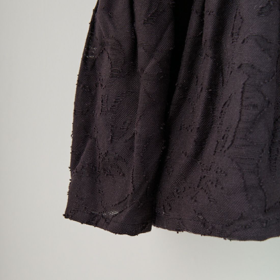 Jeans Factory Clothes [ジーンズファクトリークローズ] カットジャガード ティアードワンピース [24951-PF] BLACK