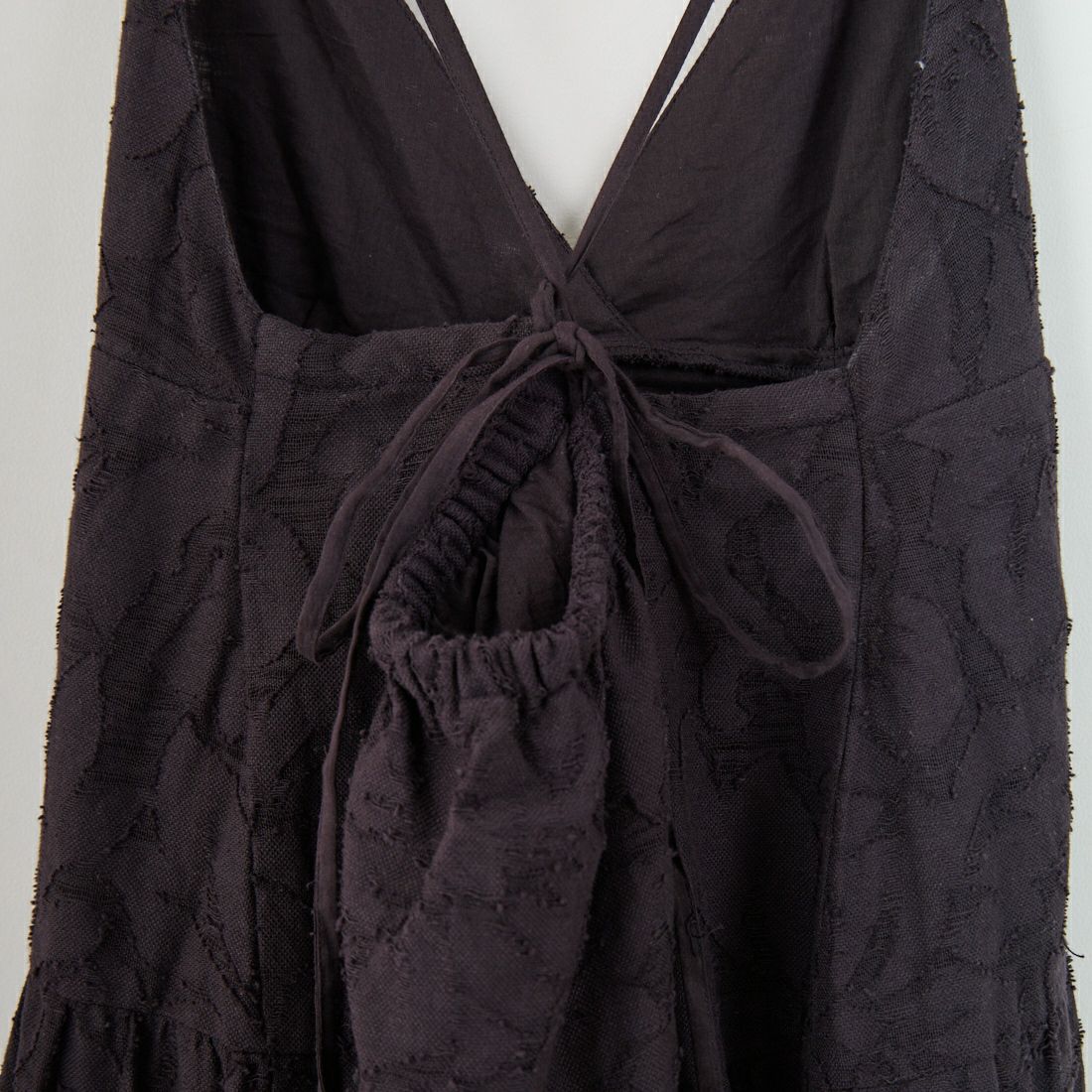 Jeans Factory Clothes [ジーンズファクトリークローズ] カットジャガード ティアードワンピース [24951-PF] BLACK