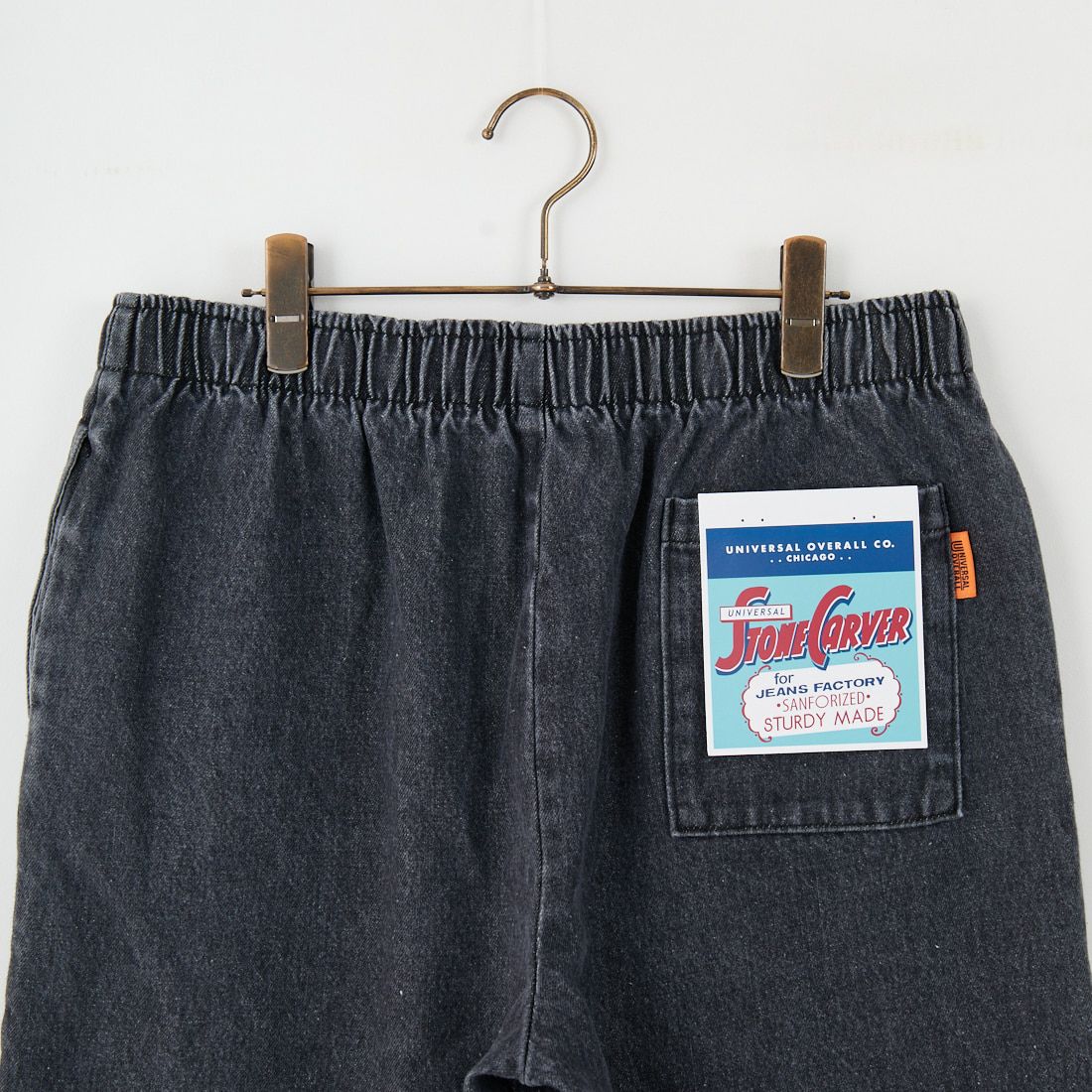 UNIVERSAL OVERALL [ユニバーサルオーバーオール] 別注 シェフショートパンツ [U2511657IN-JF] DENIM BLK