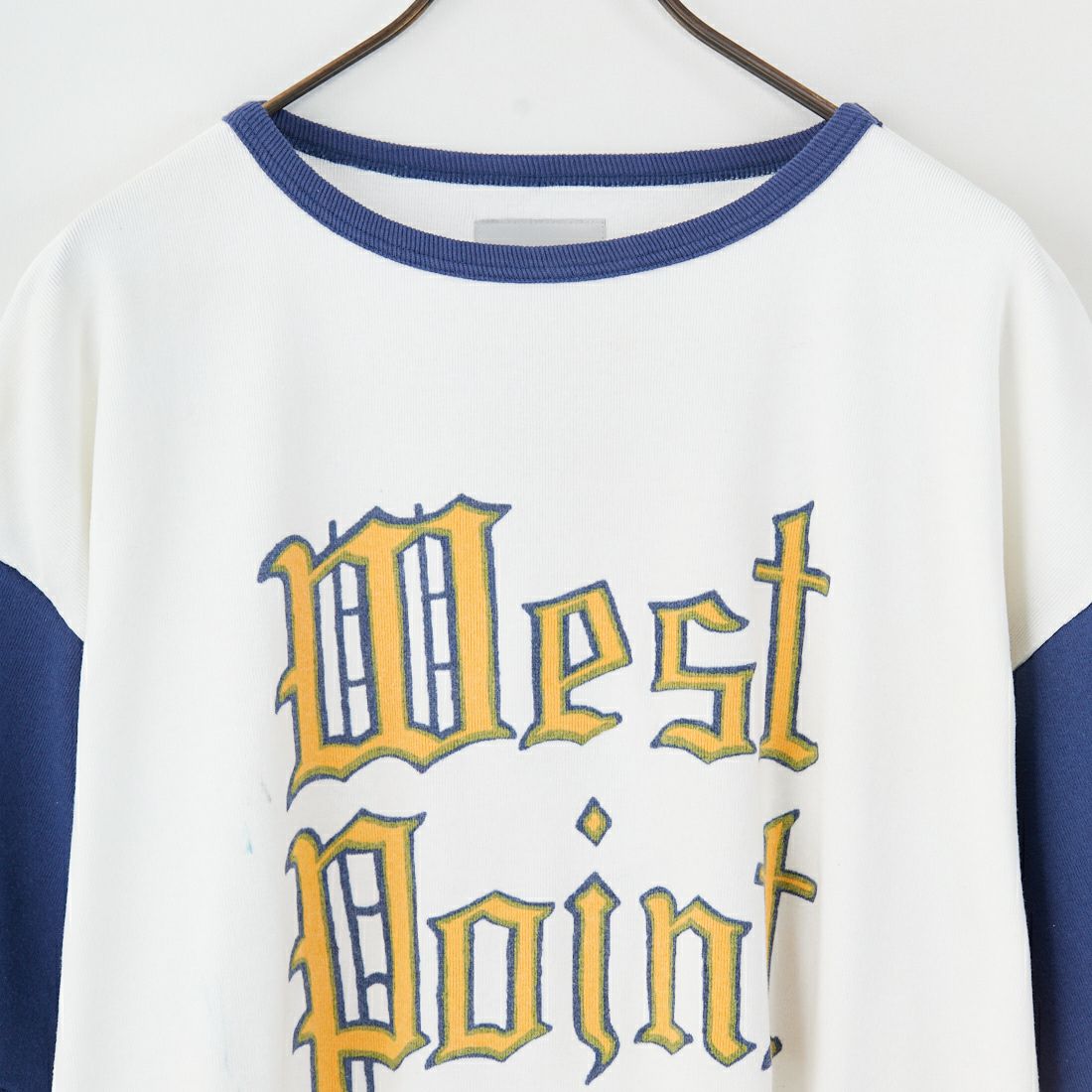 BOW WOW [バウワウ] WEST POINT クルーネックTシャツ [BW251-WLRCA] WH/BLU AGI