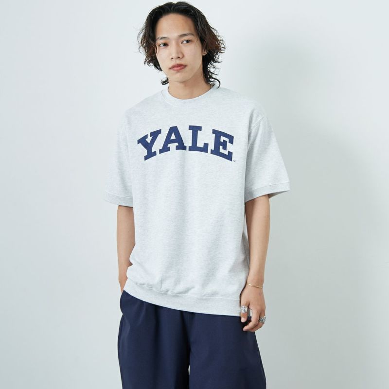 YALE [イェール] 別注 YALE カレッジロゴスウェットTシャツ [YA