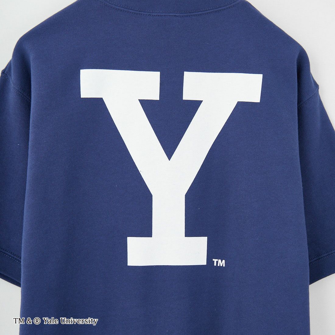 YALE [イェール] 別注 YALE カレッジロゴスウェットTシャツ [YA-01-JF] NAVY