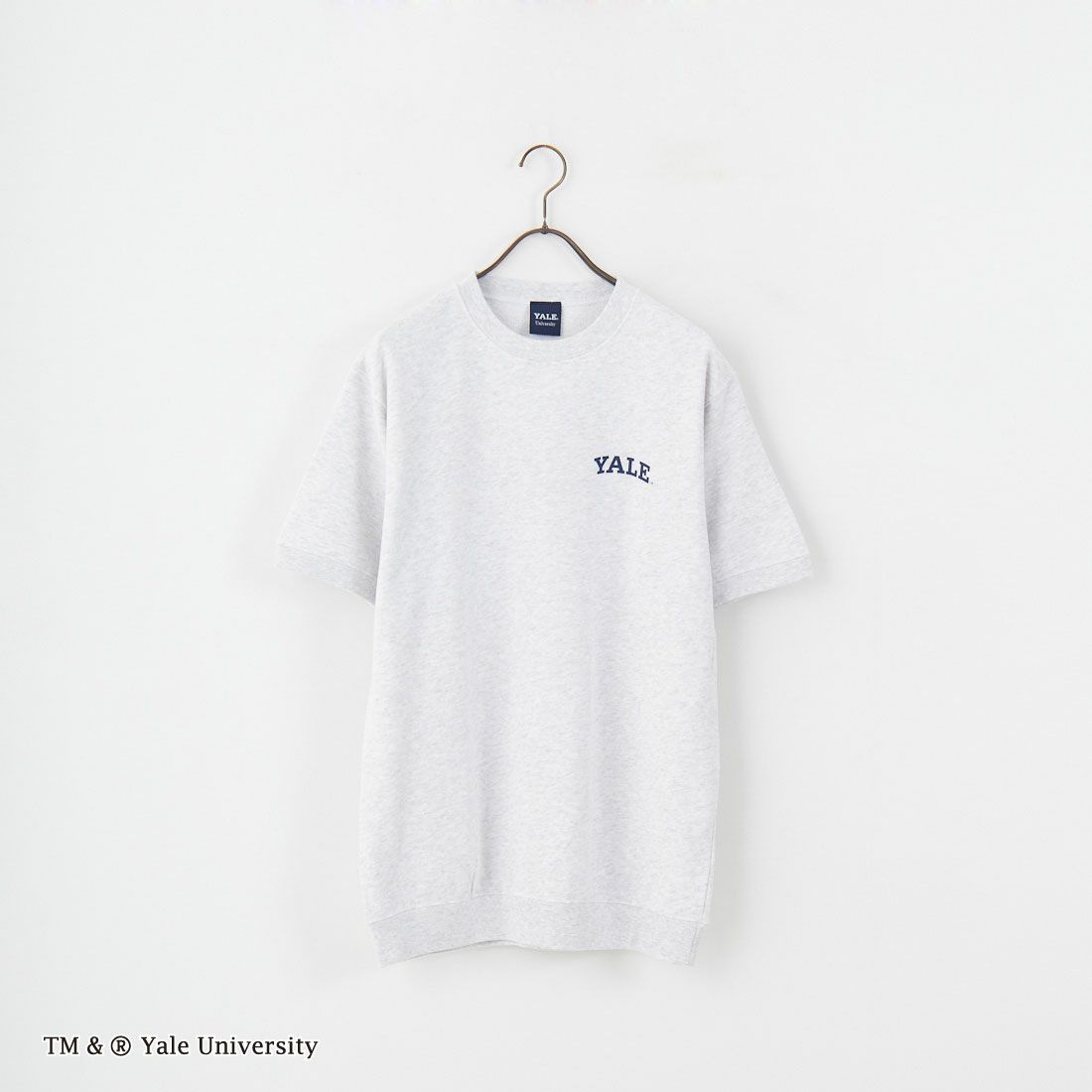 YALE [イェール] 別注 YALEロゴ バックプリントスウェットTシャツ [YA-02-JF] GRAY