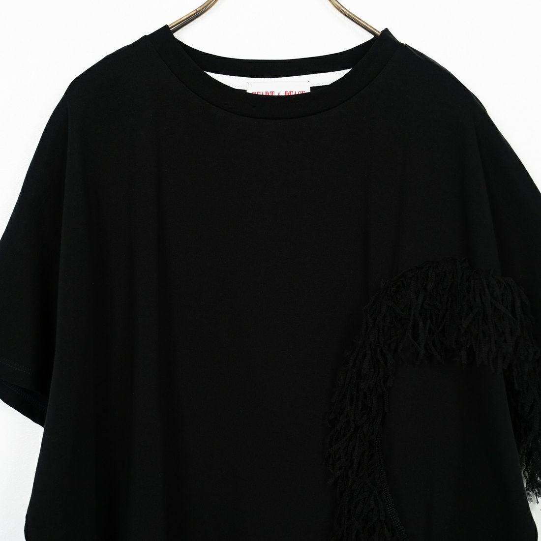 Margaux vintage [マルゴーヴィンテージ] ハートフリンジTシャツ [MHP-CT-003] BLACK/BLAC