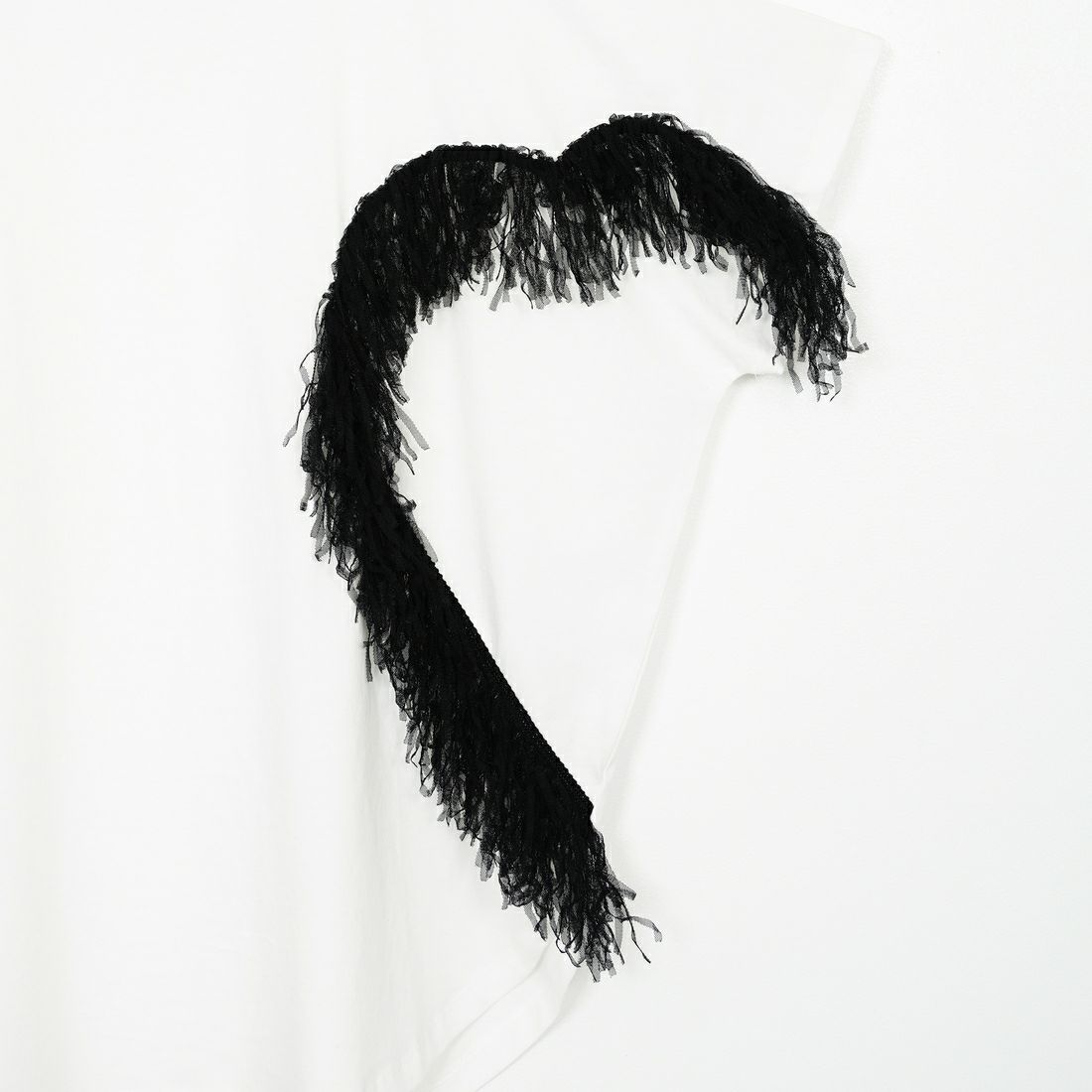 Margaux vintage [マルゴーヴィンテージ] ハートフリンジTシャツ [MHP-CT-003] OFF/BLACK