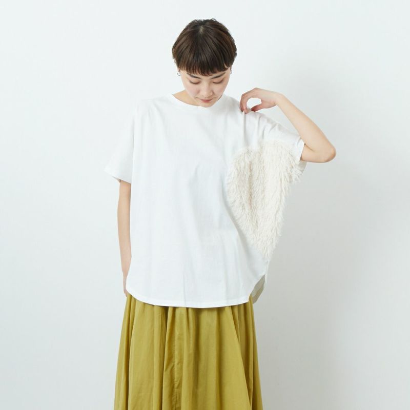 Margaux vintage [マルゴーヴィンテージ] ハートフリンジTシャツ