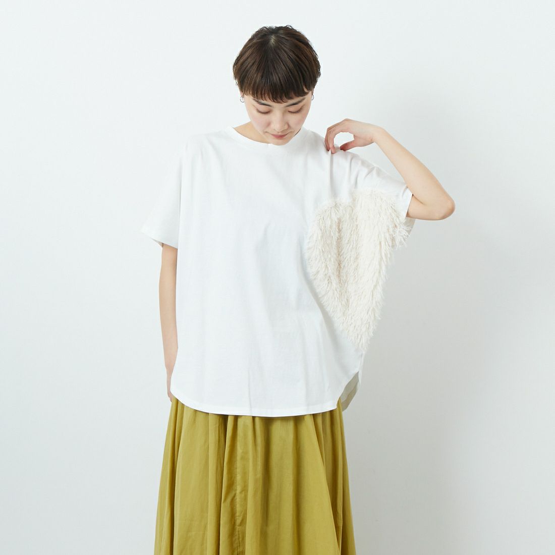 Margaux vintage [マルゴーヴィンテージ] ハートフリンジTシャツ