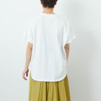 Margaux Vintage フリンジ ホワイト Tシャツ 綿100ntp15 Margaux vintage [マルゴーヴィンテージ] ハートフリンジTシャツ