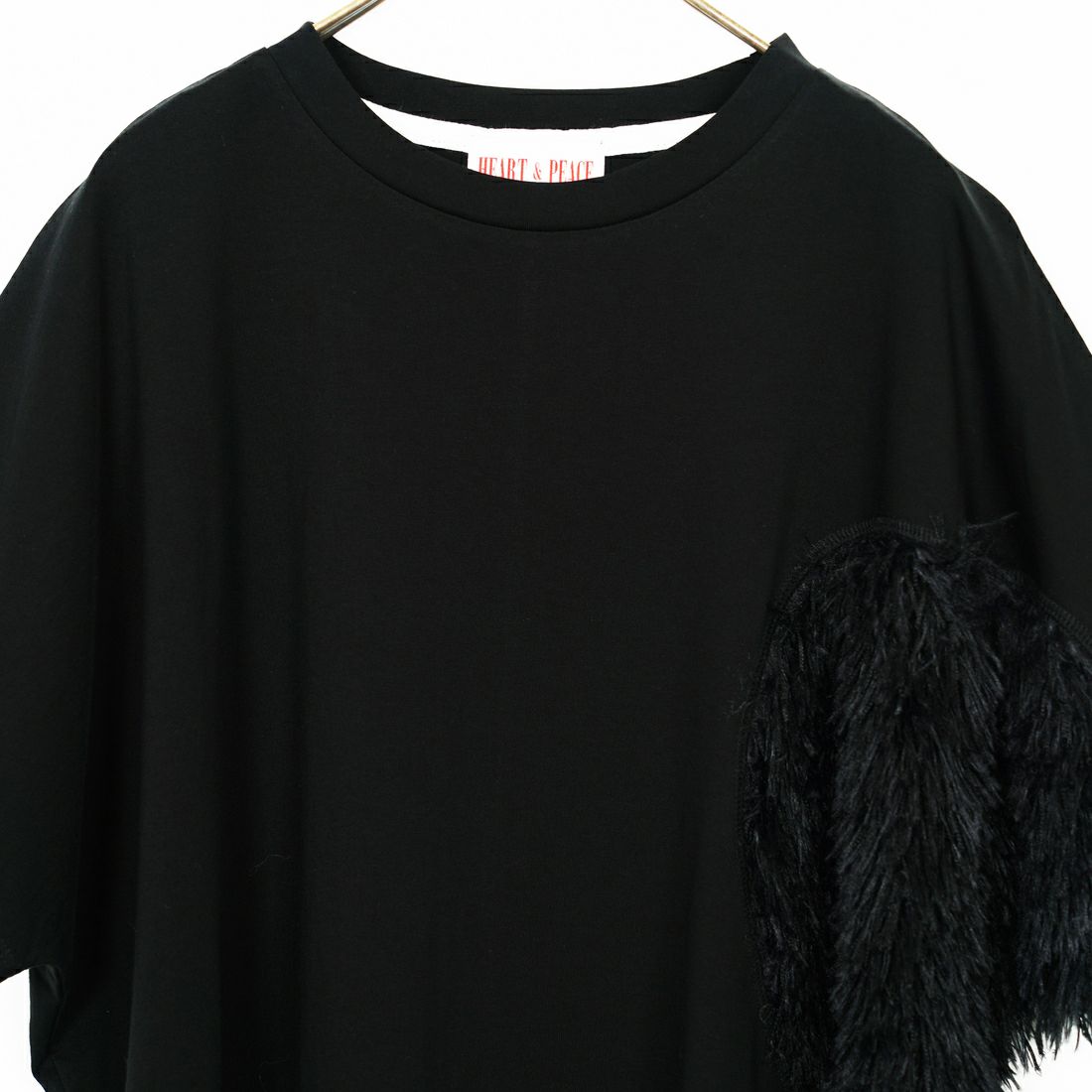 Margaux vintage [マルゴーヴィンテージ] ハートフリンジTシャツ [MHP-CT-004] BLACK