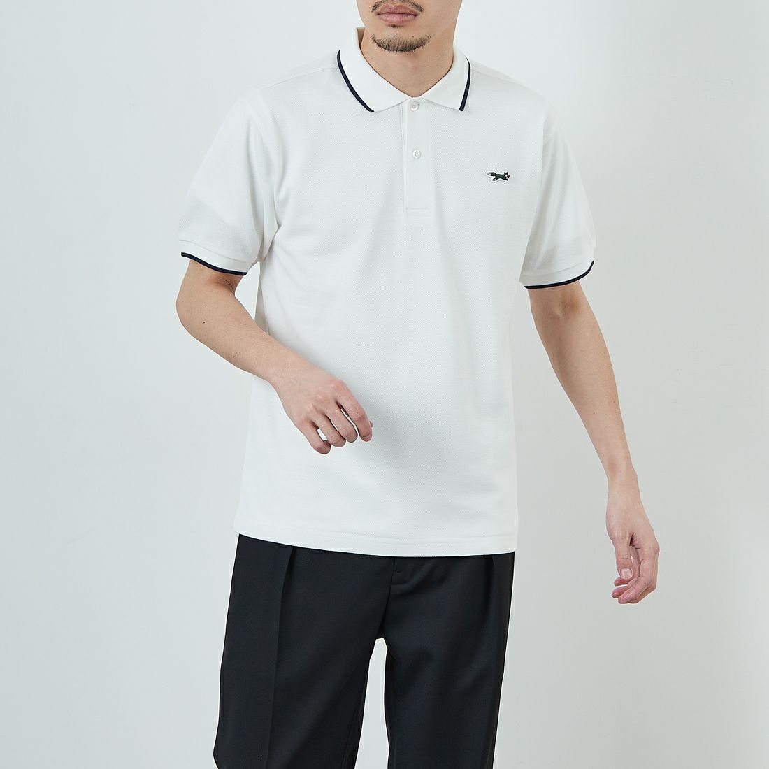 WHT/NVY&&モデル身長：167cm 着用サイズ：M&&