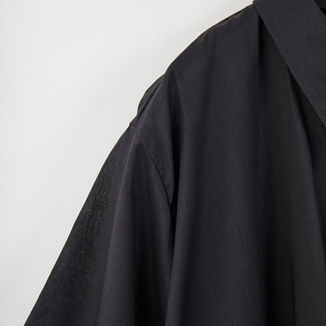 mizuiro ind [ミズイロインド] ハーフスリーブフレアシャツワンピース [2-250085] 99 BLACK