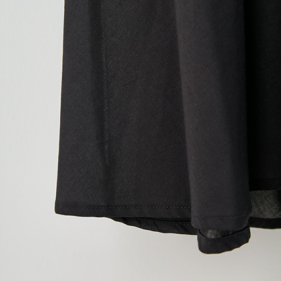 mizuiro ind [ミズイロインド] ハーフスリーブフレアシャツワンピース [2-250085] 99 BLACK