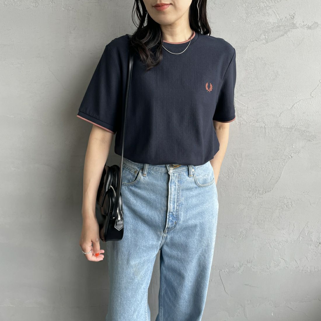 795 NAVY&&モデル身長：160cm 着用サイズ：S&&