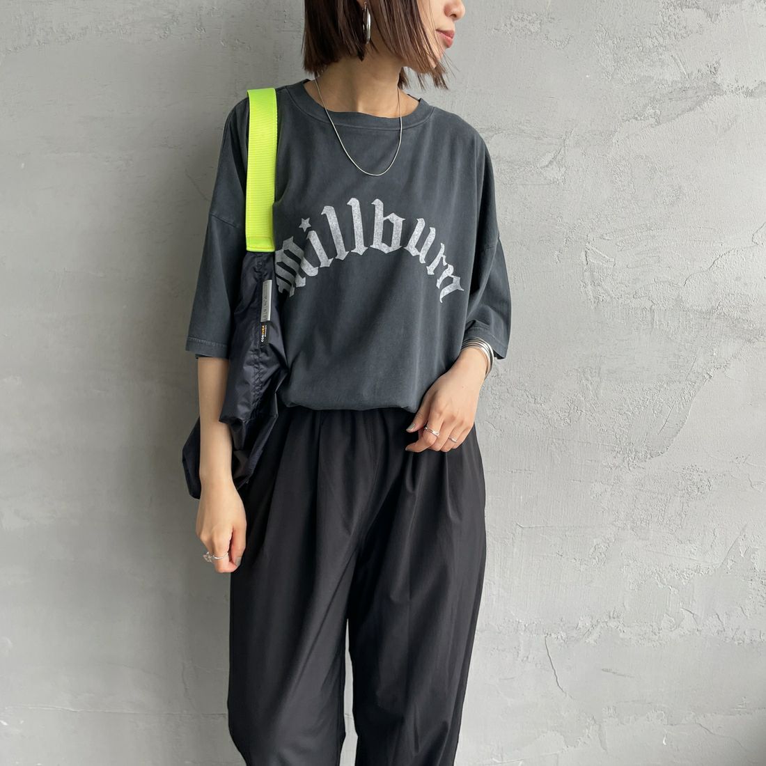BLACK&&モデル身長：159cm 着用サイズ：S&&