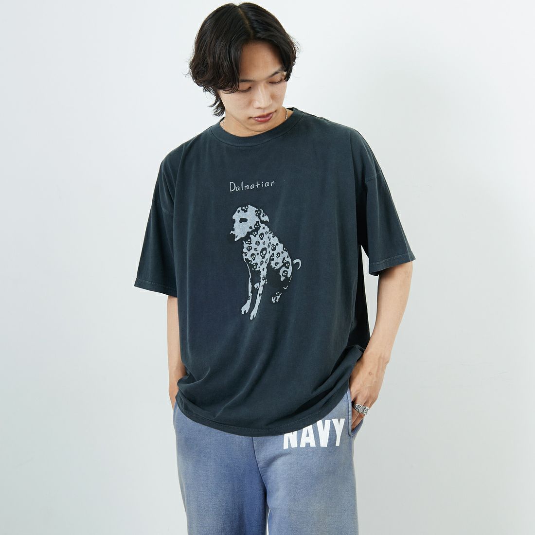 BLACK&&モデル身長：179cm 着用サイズ：M&&