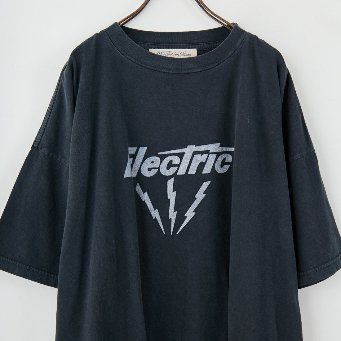 REMI RELIEF [レミレリーフ] 別注 ビッグプリントTシャツ ELECTRIC [RN28369289-JF] BLACK
