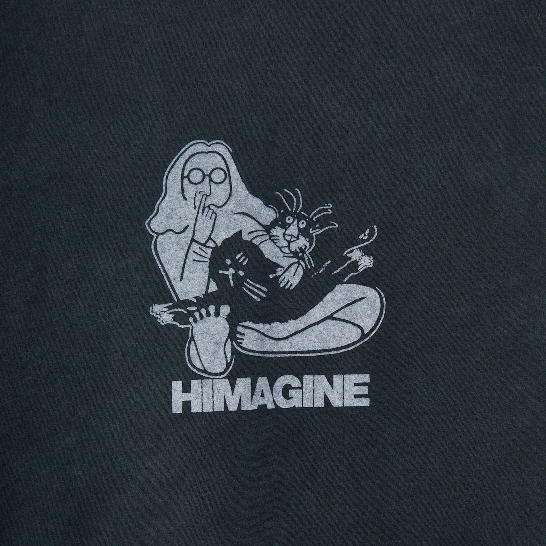 REMI RELIEF [レミレリーフ] 別注 ビッグプリントTシャツ HIMAGINE [RN28369291-JF] BLACK