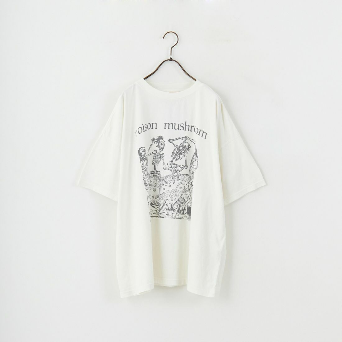 REMI RELIEF [レミレリーフ] 別注 ビッグプリントTシャツ POISON MUSHROOM [RN28369296-JF] OFF WHITE