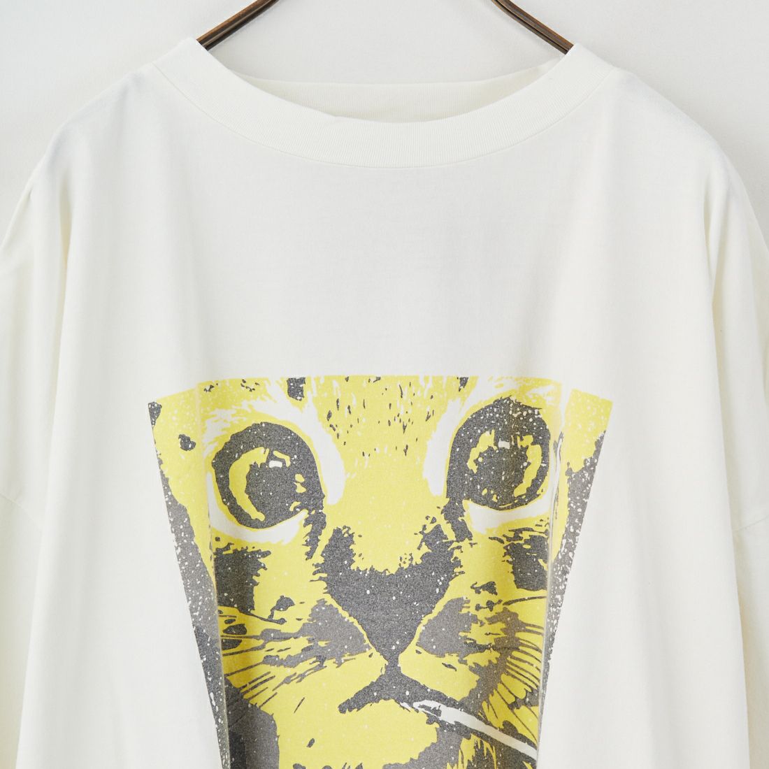 REMI RELIEF [レミレリーフ] 別注 ビッグプリントTシャツ CAT I NEED [RN28369297-JF] OFF WHITE