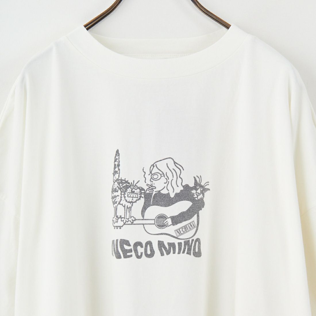 REMI RELIEF [レミレリーフ] 別注 ビッグプリントTシャツ NECO [RN28369298-JF] OFF WHITE