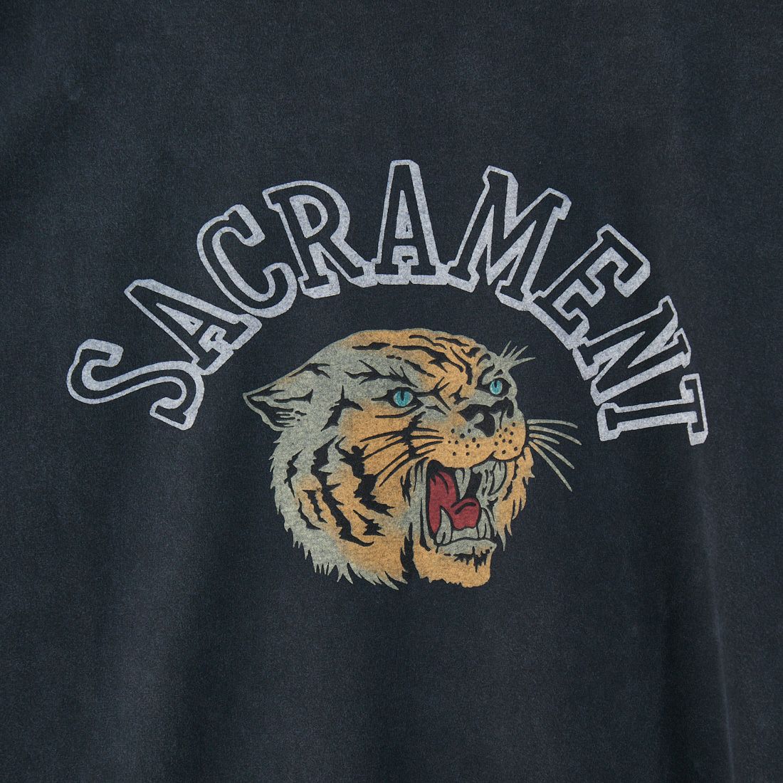 REMI RELIEF [レミレリーフ] 別注 ビッグプリントTシャツ SACRAMENT [RN28369286-JF] BLACK
