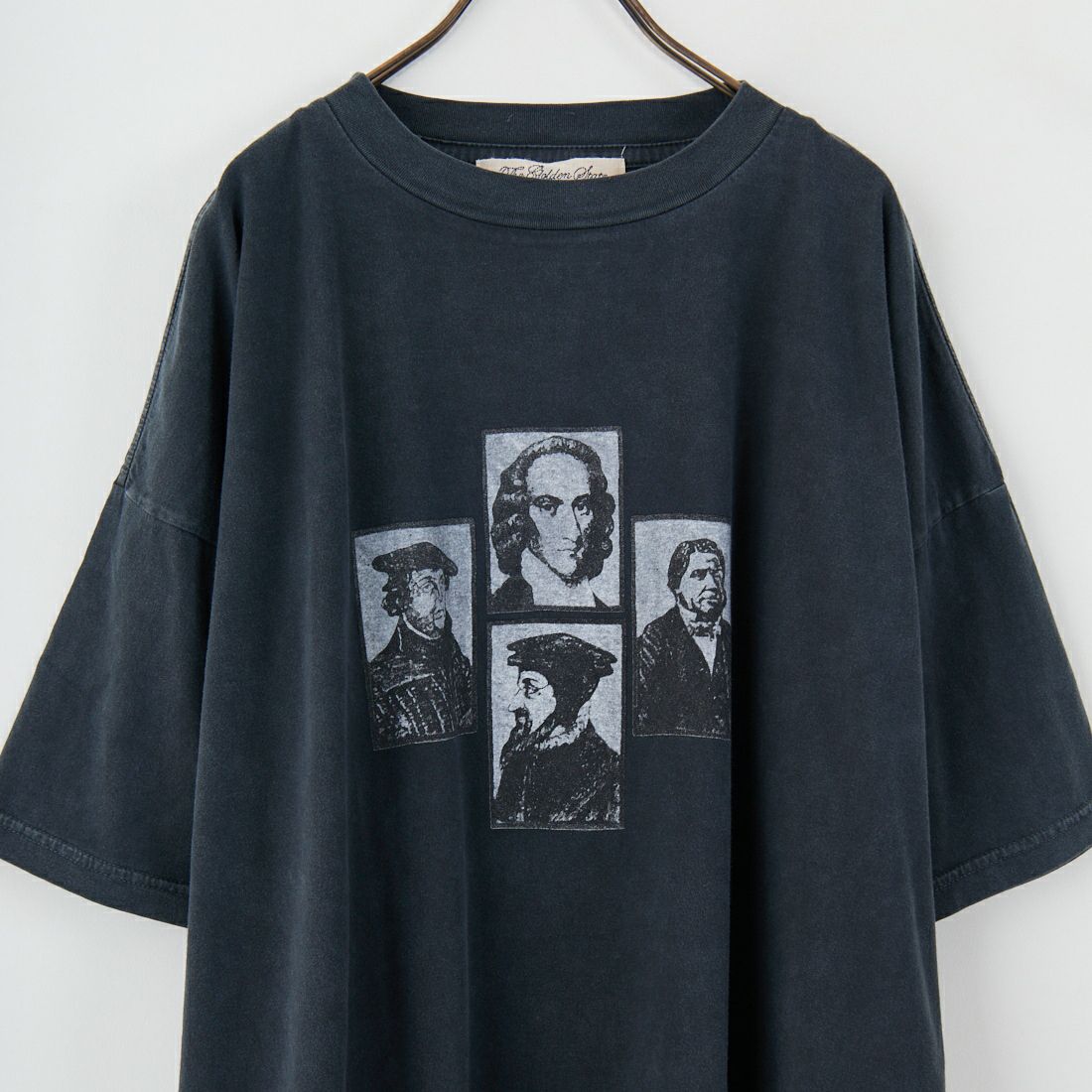REMI RELIEF [レミレリーフ] 別注 ビッグプリントTシャツ GREAT PEOPLE [RN28369295-JF] BLACK