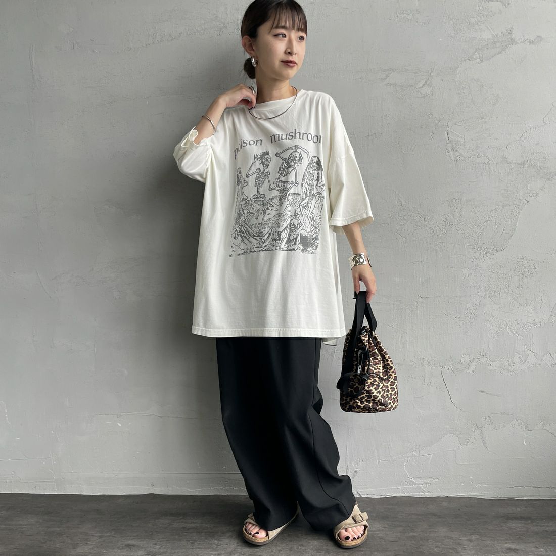 REMI RELIEF [レミレリーフ] 別注 ビッグプリントTシャツ POISON MUSHROOM [RN28369296-JF] OFF WHITE