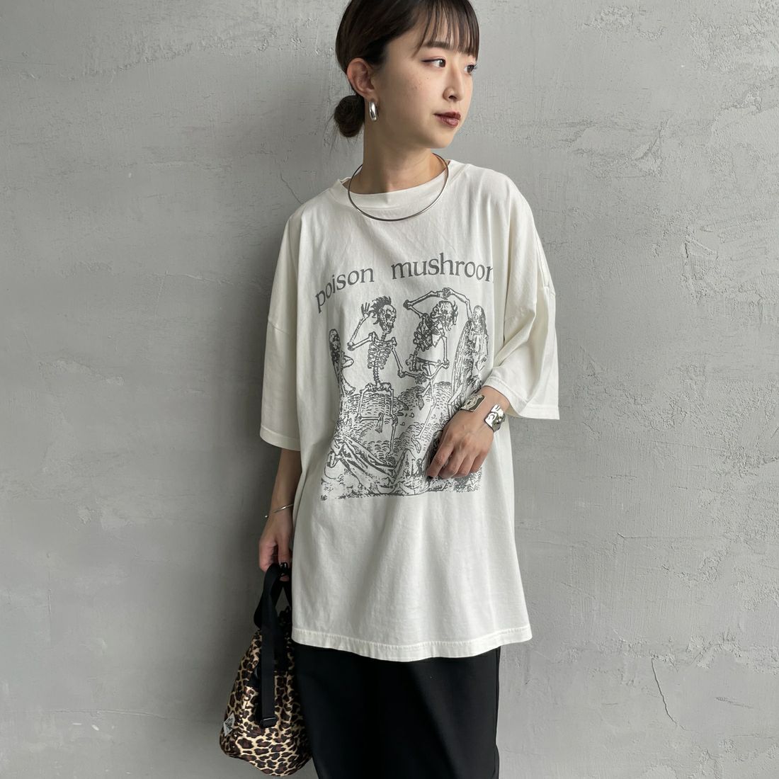 REMI RELIEF [レミレリーフ] 別注 ビッグプリントTシャツ POISON MUSHROOM [RN28369296-JF] OFF WHITE