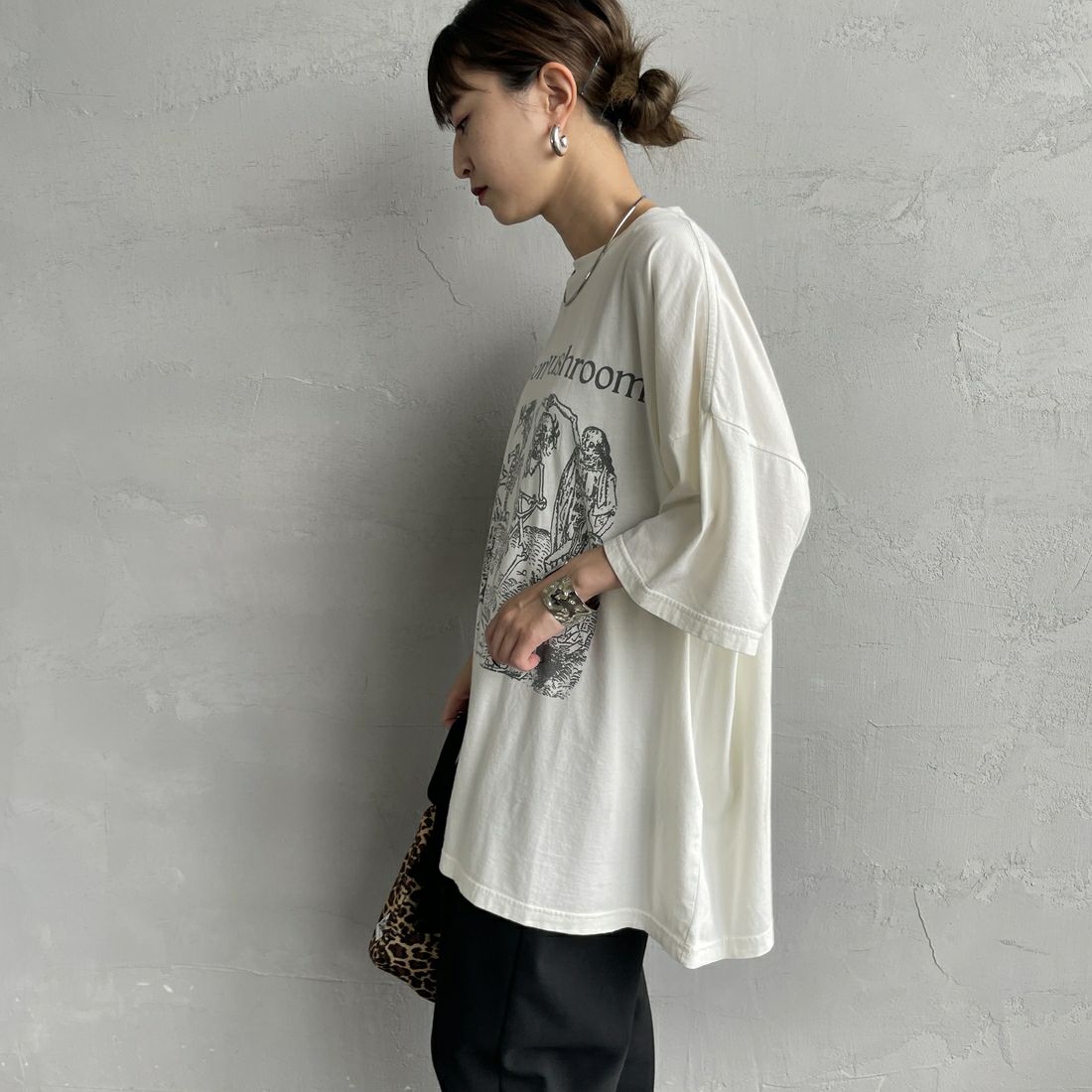 REMI RELIEF [レミレリーフ] 別注 ビッグプリントTシャツ POISON MUSHROOM [RN28369296-JF] OFF WHITE