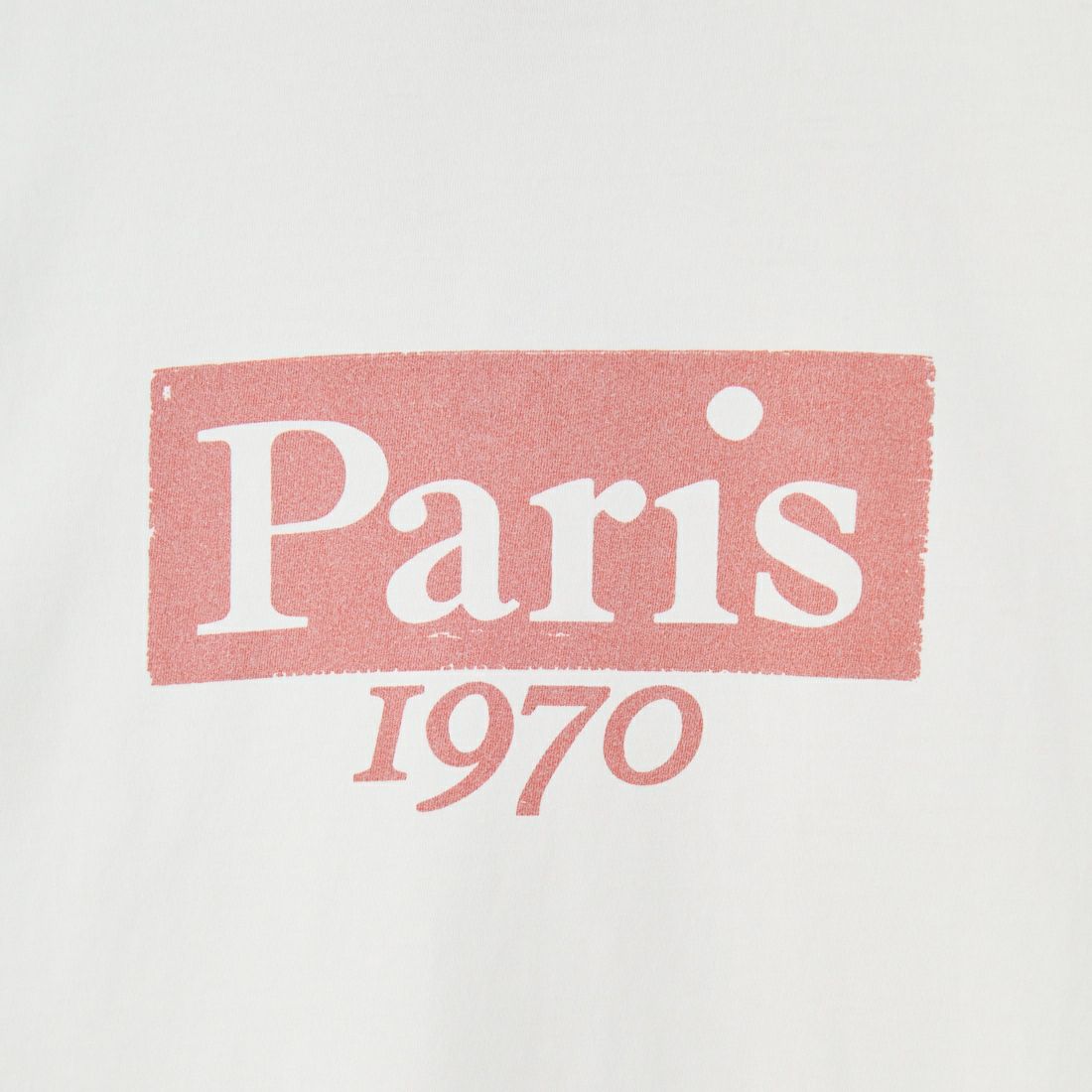 REMI RELIEF [レミレリーフ] 別注 ビッグプリントTシャツ PARIS 1970 [RN28369300-JF] OFF WHITE