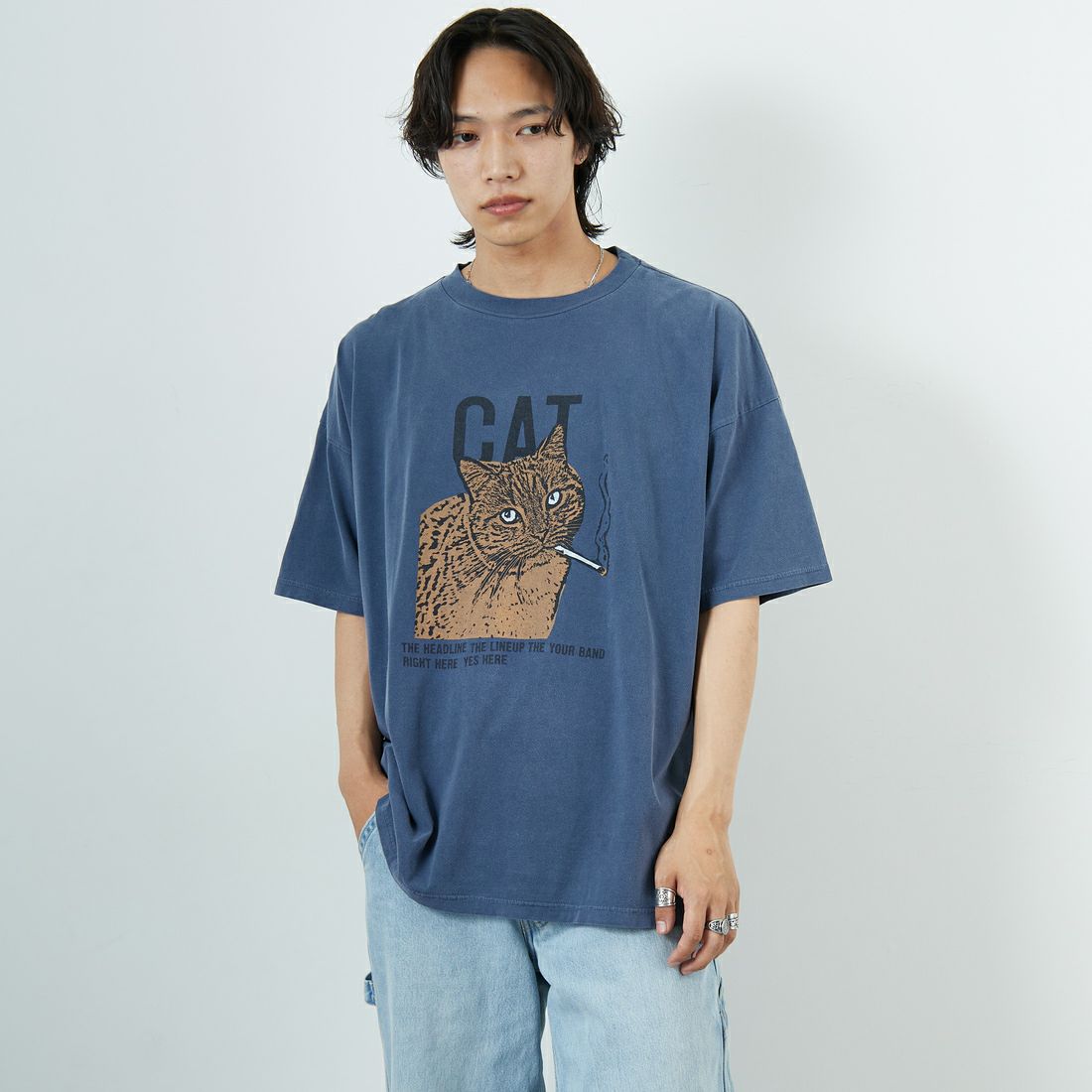 NAVY&&モデル身長：179cm 着用サイズ：M&&