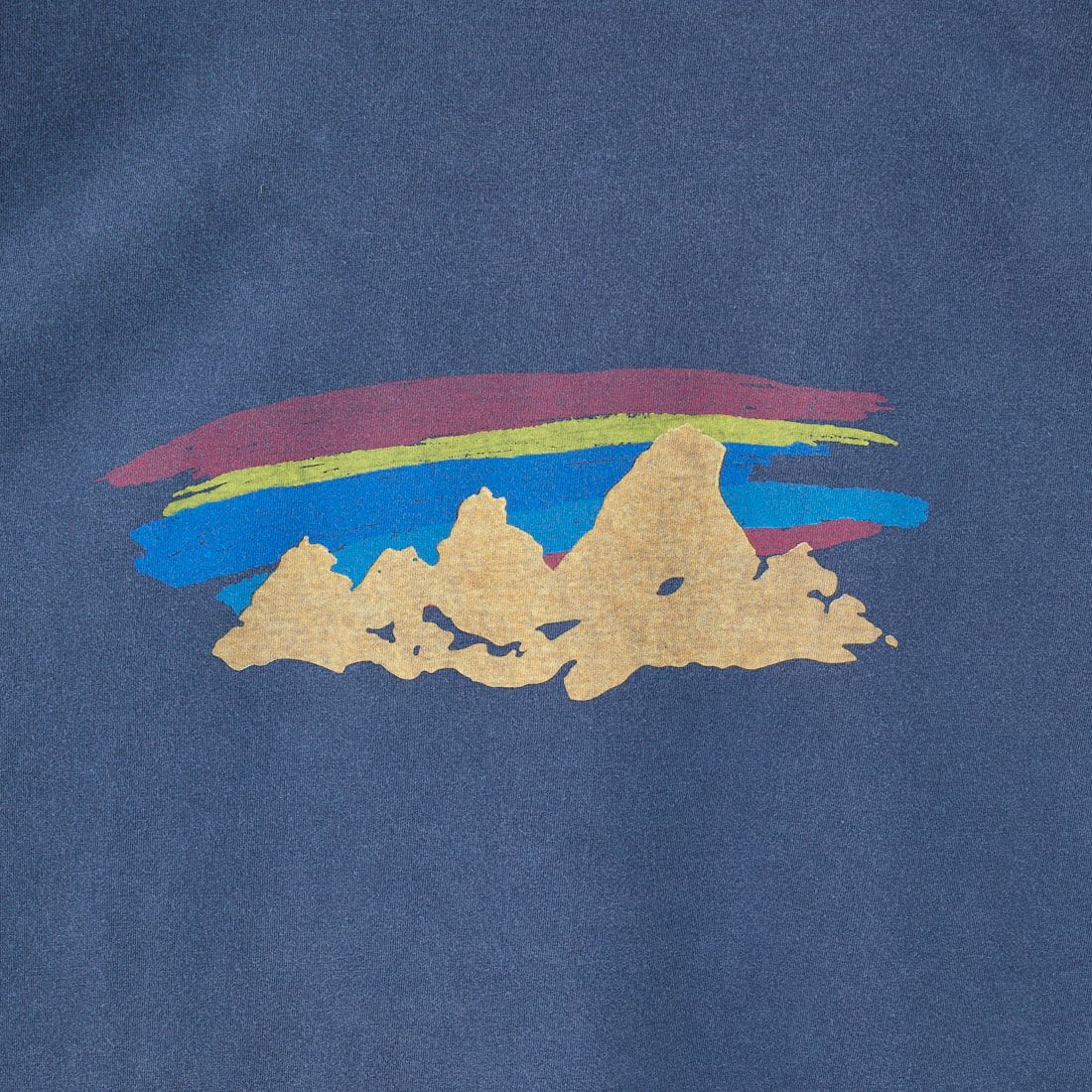 REMI RELIEF [レミレリーフ] 別注 ビッグプリントTシャツ RAINBOW [RN28369307-JF] NAVY