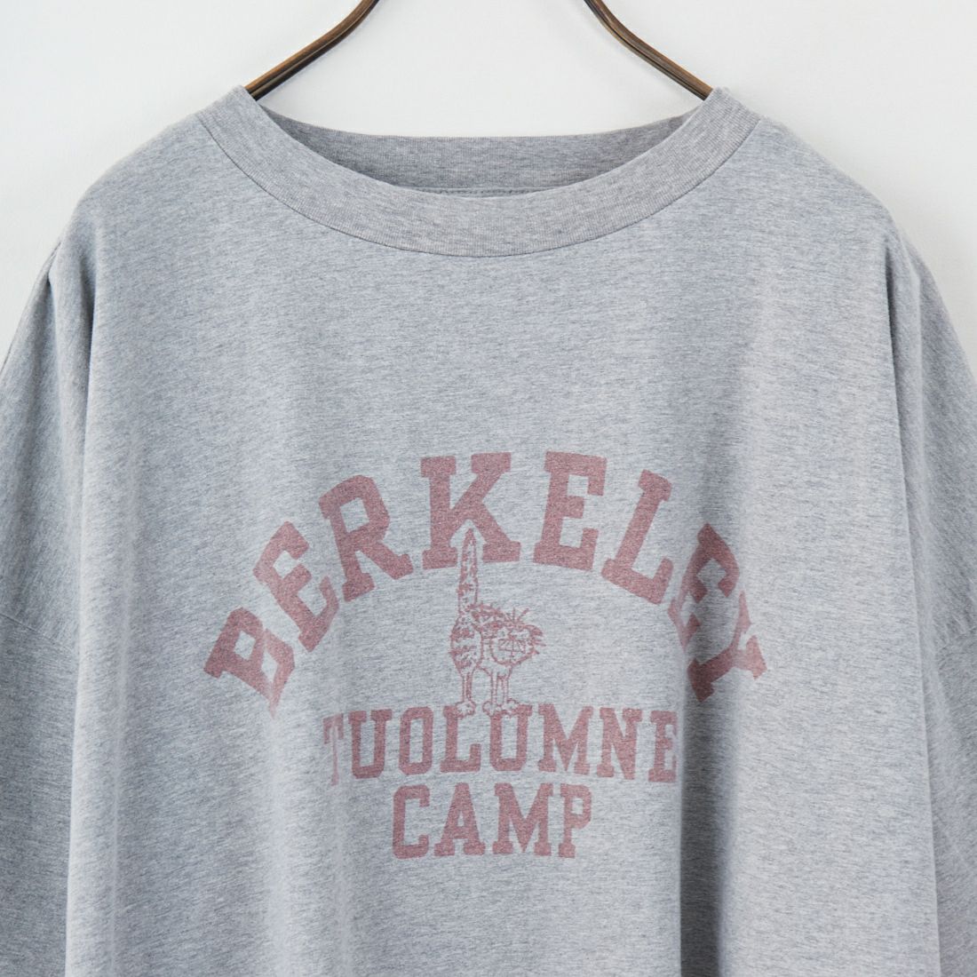 REMI RELIEF [レミレリーフ] 別注 ビッグプリントTシャツ BERKELEY [RN28369310-JF] H.GRAY