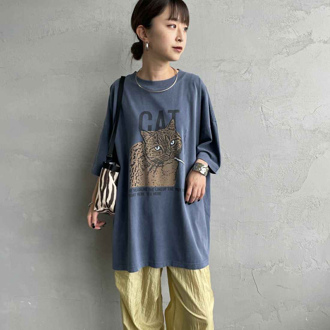REMI RELIEF [レミレリーフ] 別注 ビッグプリントTシャツ I NEED [RN28369303-JF] NAVY