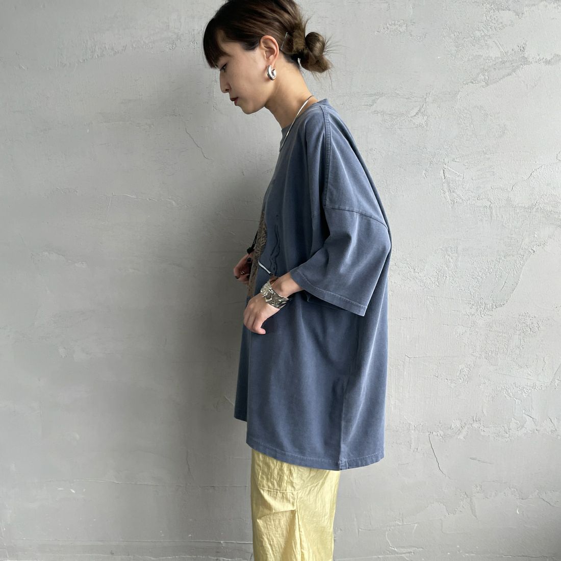 REMI RELIEF [レミレリーフ] 別注 ビッグプリントTシャツ I NEED [RN28369303-JF] NAVY