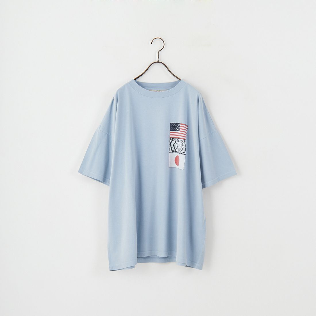 無料配達 REMI RELIEF [レミレリーフ] 別注 ビッグプリントTシャツ WORLD トップス