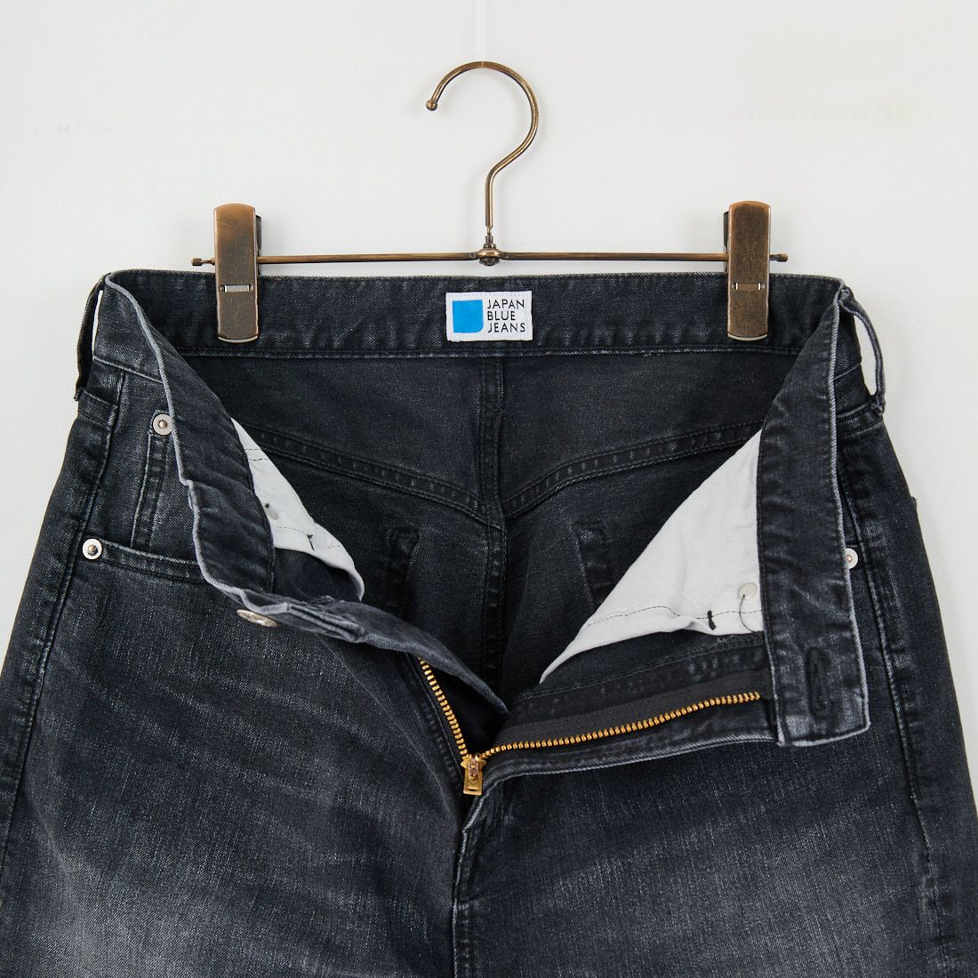 JAPAN BLUE [ジャパンブルー] 12OZ アルティメットストレッチワイドブラックデニムパンツ [JBAG1526] B01