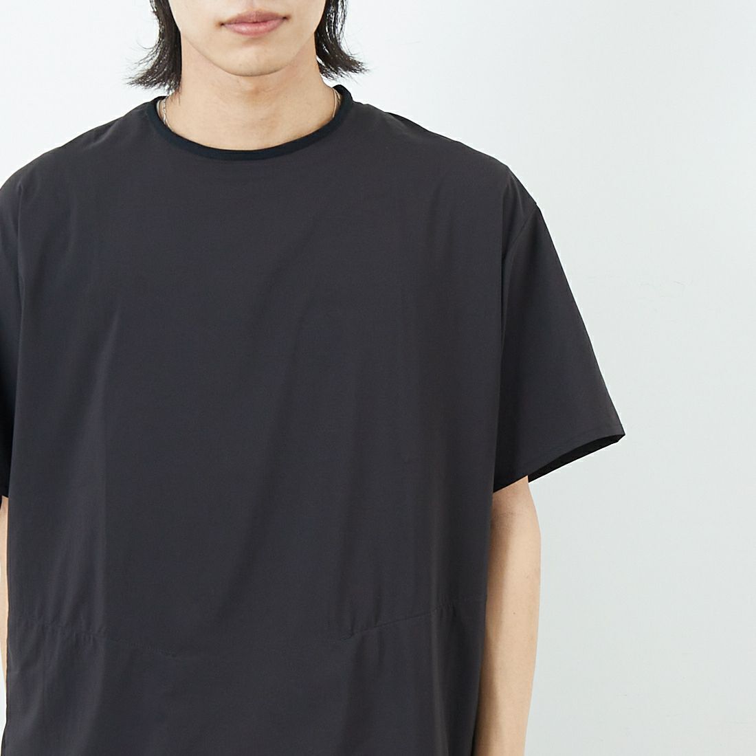 NANGA [ナンガ] PLC エクスカーションTシャツ [N2500-1P403A] BLK &&モデル身長：179cm 着用サイズ：M&&