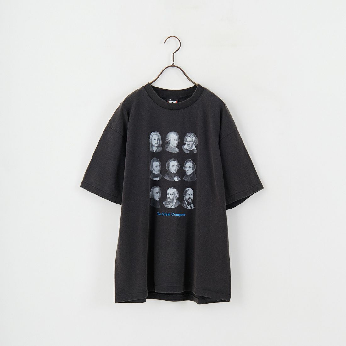 SCREEN STARS [スクリーンスターズ] 別注 コンポーザーズプリントTシャツ [2522-SSBTGRIN-JF] BLACK 2