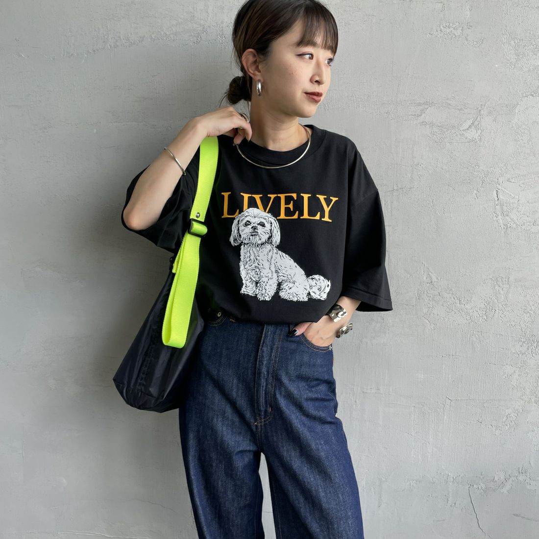 ＆プリントTシャツ＜グリーン＞(XS グリーン): 東京シャツ公式