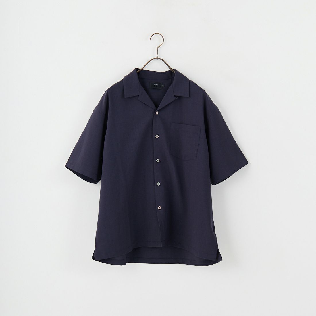 SLICK [スリック] ウーステッドエアリーオープンカラーシャツ [5220106] 210 NAVY