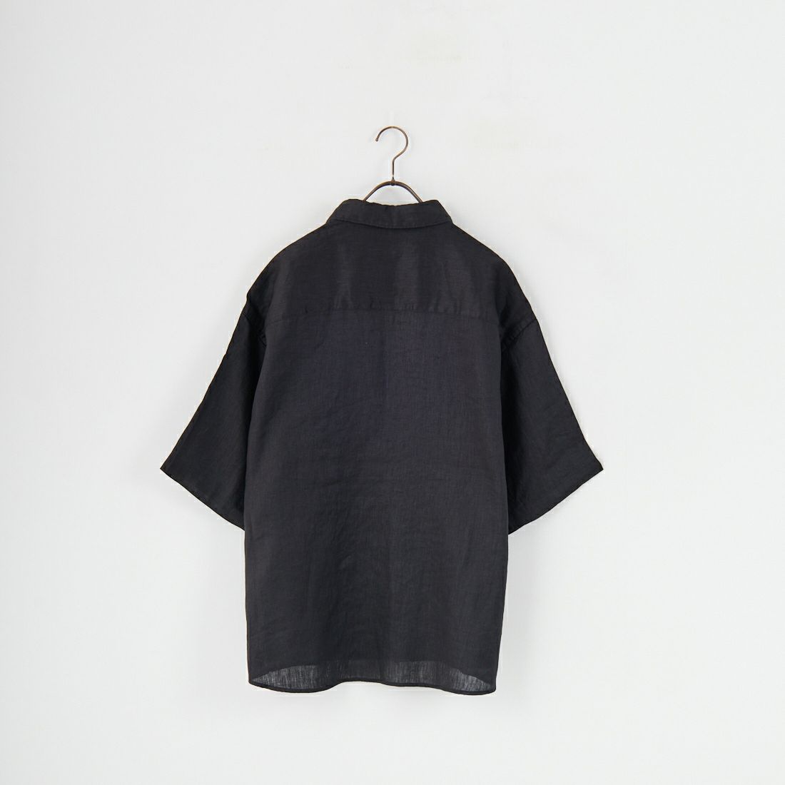Jeans Factory Clothes [ジーンズファクトリークローズ] フレンチリネンワイドレギュラーカラーシャツ [BFP613] BLACK