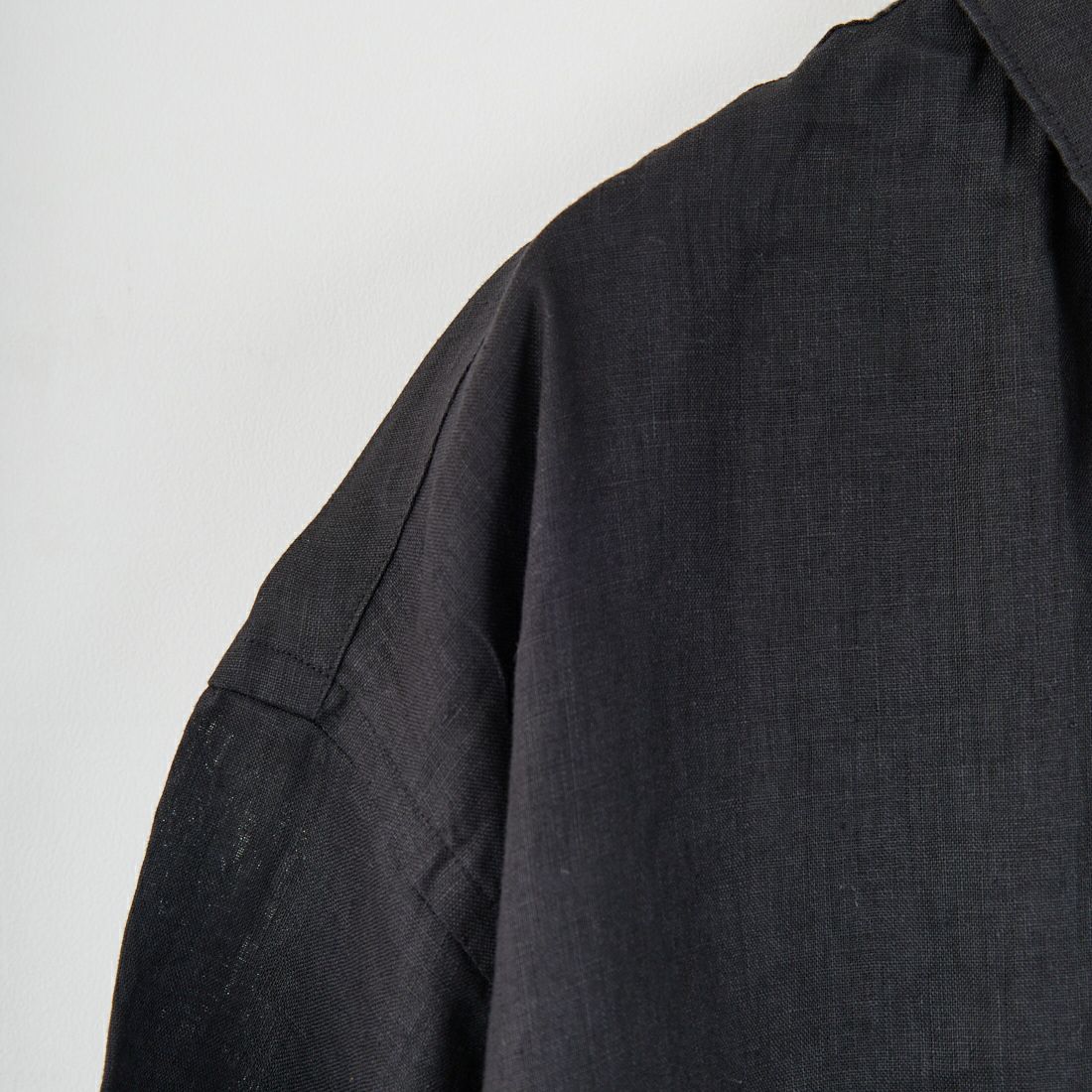 Jeans Factory Clothes [ジーンズファクトリークローズ] フレンチリネンワイドレギュラーカラーシャツ [BFP613] BLACK