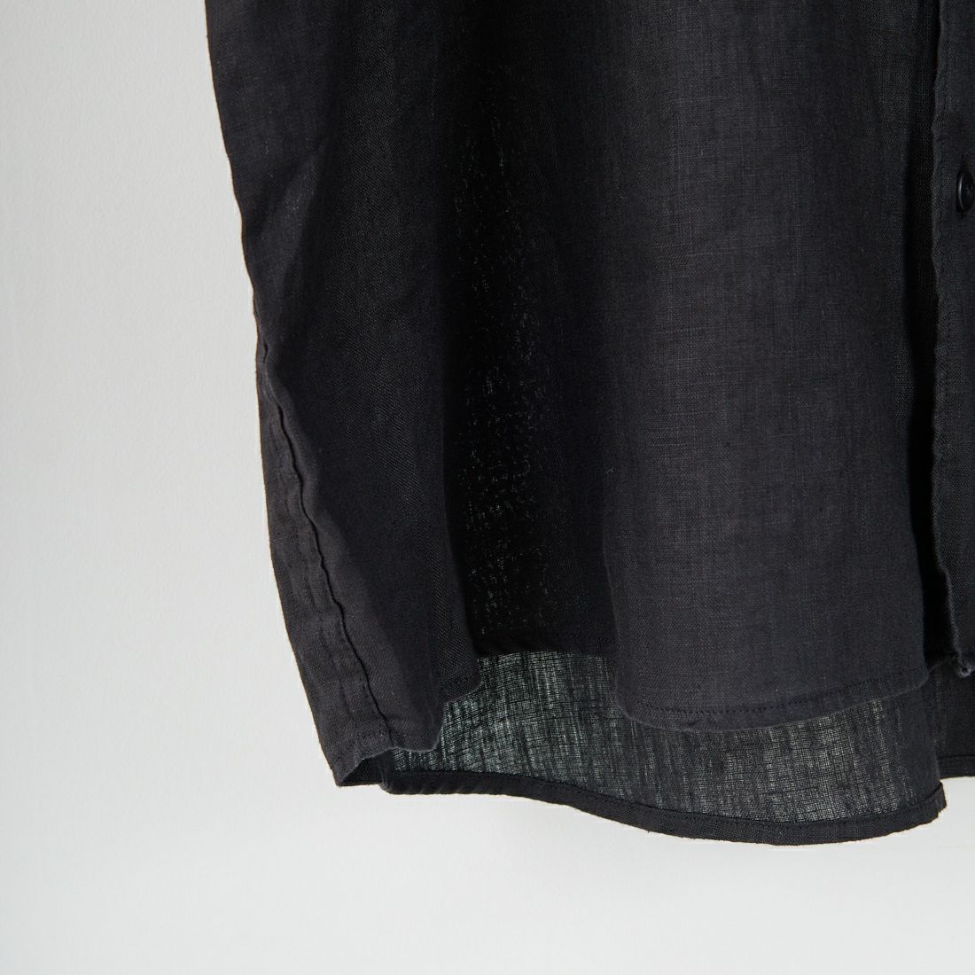 Jeans Factory Clothes [ジーンズファクトリークローズ] フレンチリネンワイドレギュラーカラーシャツ [BFP613] BLACK