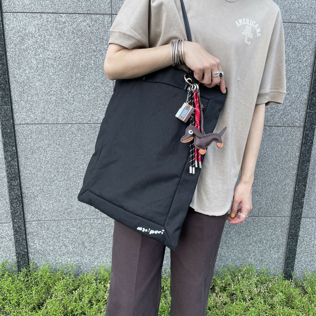 Jeans Factory Clothes [ジーンズファクトリークローズ] パラコードドッグチャーム キーホルダー [5-AC-IN5] ﾀﾞｰｸﾌﾞﾗｳﾝ