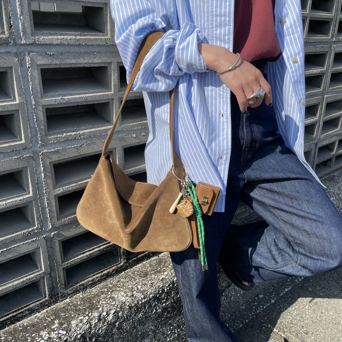 Jeans Factory Clothes [ジーンズファクトリークローズ] パラコードバッグチャーム キーホルダー [3-AC-IN5] ﾍﾞｰｼﾞｭ