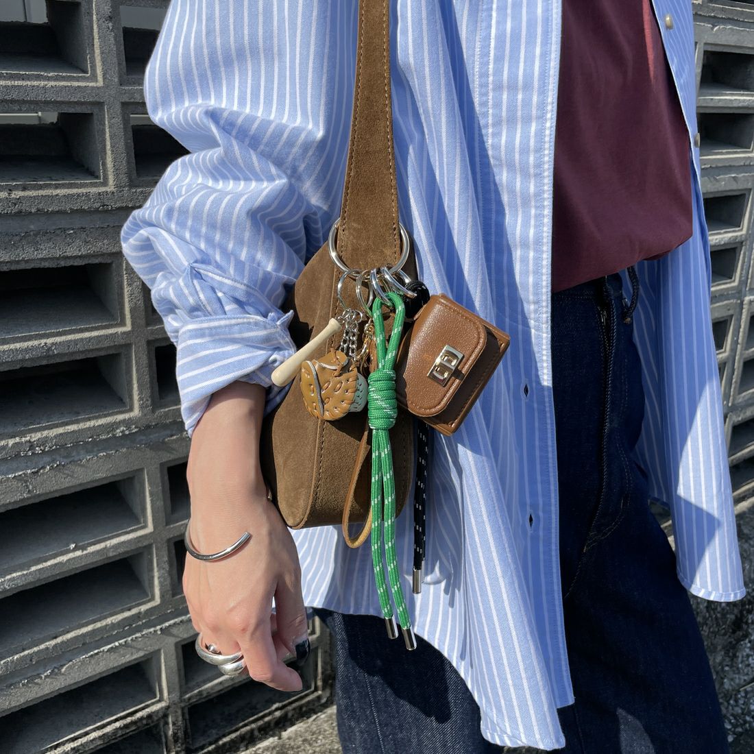 Jeans Factory Clothes [ジーンズファクトリークローズ] パラコードバッグチャーム キーホルダー [3-AC-IN5] ﾍﾞｰｼﾞｭ