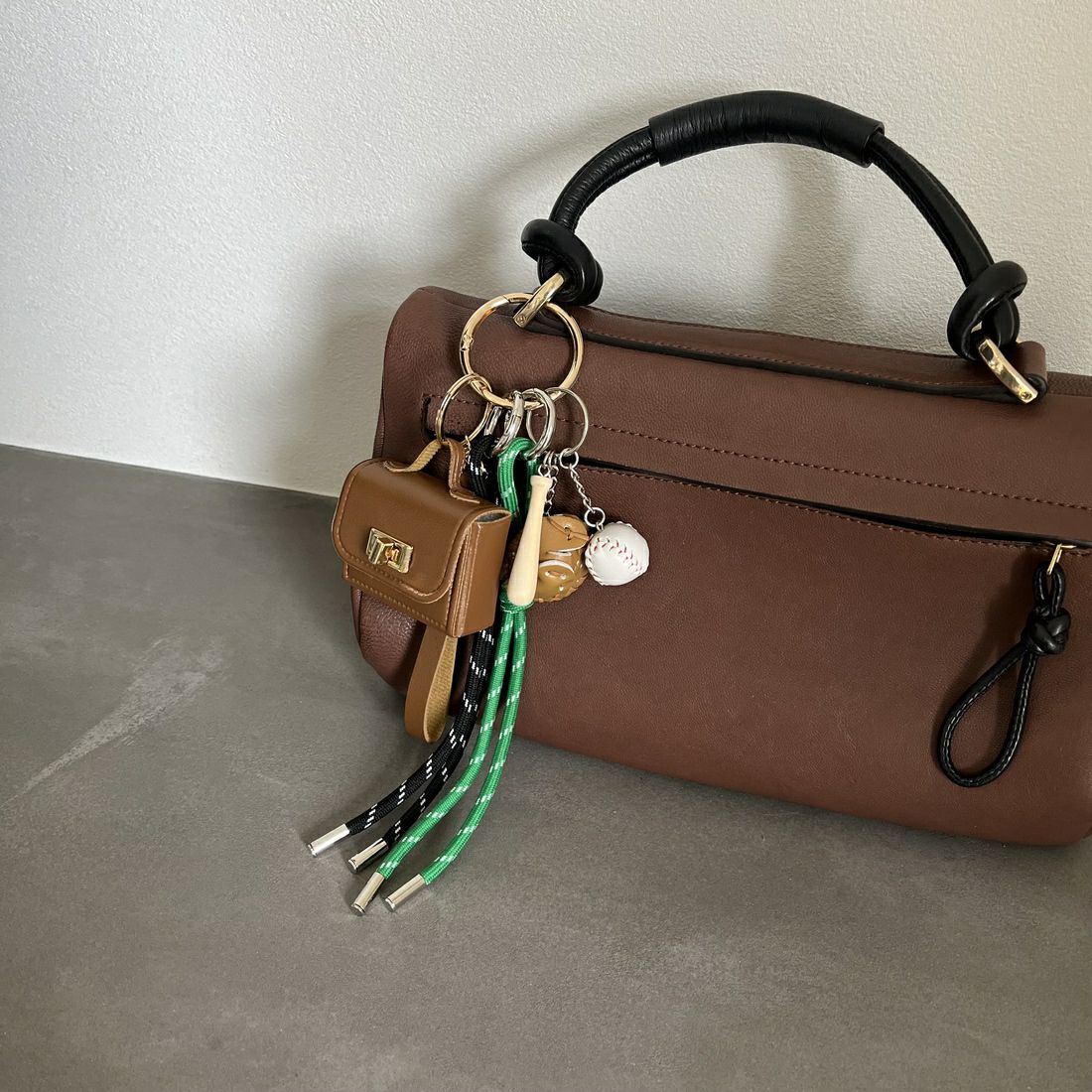 Jeans Factory Clothes [ジーンズファクトリークローズ] パラコードバッグチャーム キーホルダー [3-AC-IN5] ﾍﾞｰｼﾞｭ