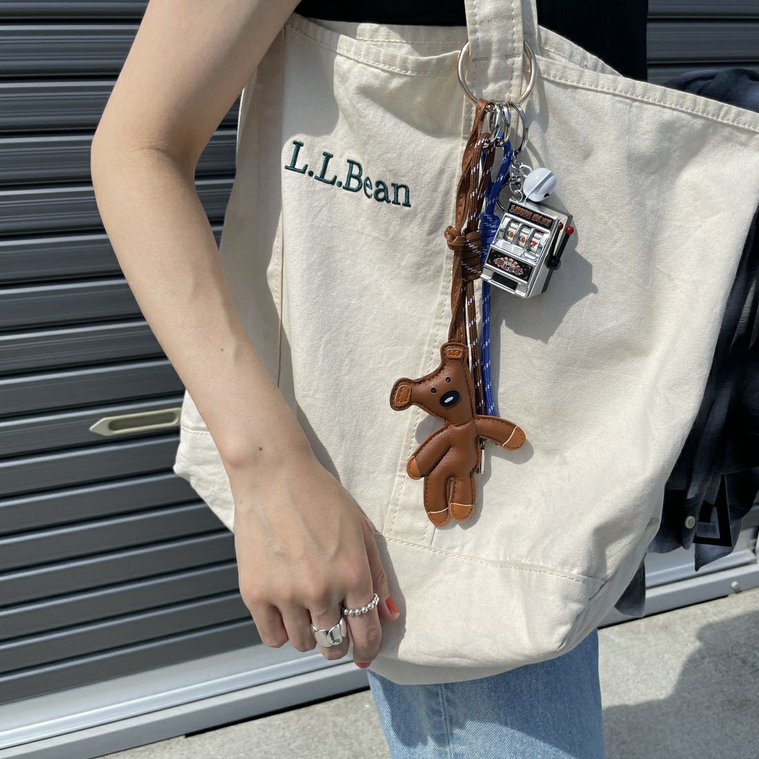 Jeans Factory Clothes [ジーンズファクトリークローズ] パラコードベアチャーム キーホルダー [4-AC-IN5] ﾌﾞﾗｳﾝ